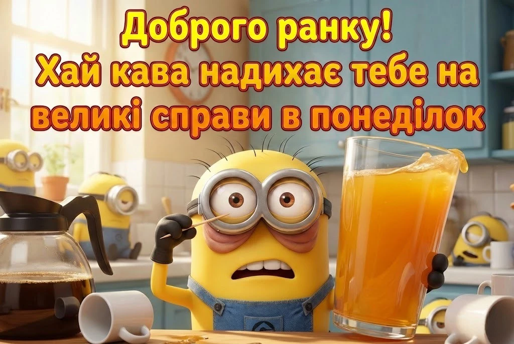 Понеділок, доброго ранку: картинки з гумором та прикольні листівки для бадьорого початку тижня