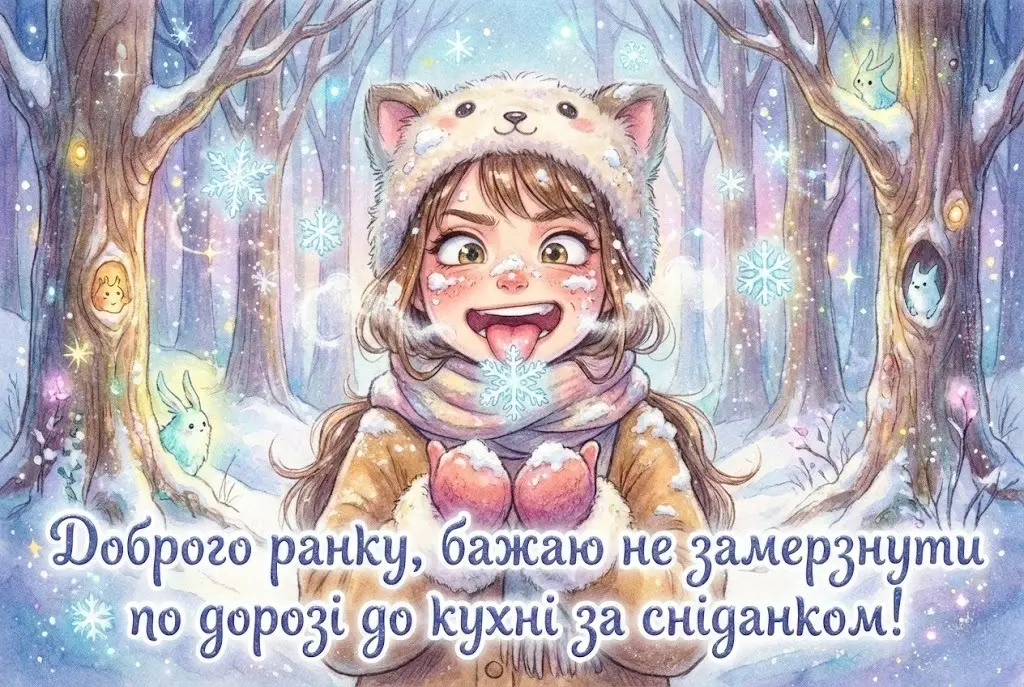 Доброго ранку : добірка кумедних листівок для гарного настрою