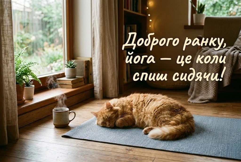 Доброго ранку: прикольні картинки, спортивна мотивація та гумор для бадьорого початку дня