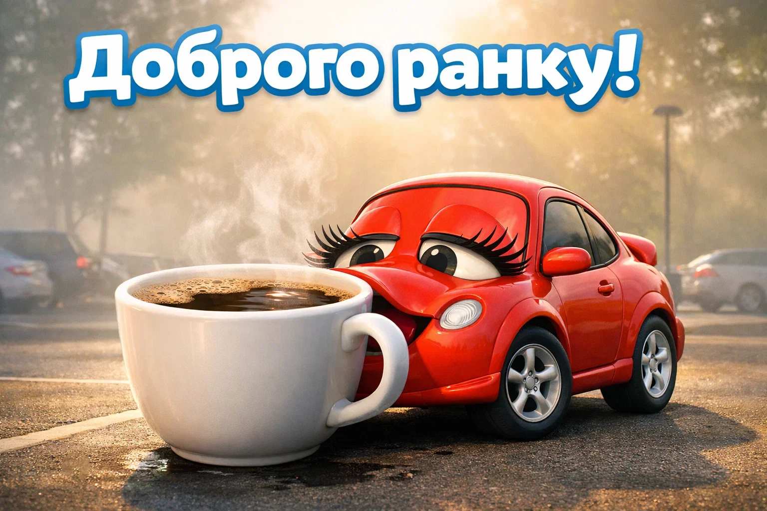 Доброго ранку, друже: автомобільний гумор та найпозитивніші листівки для бадьорого старту
