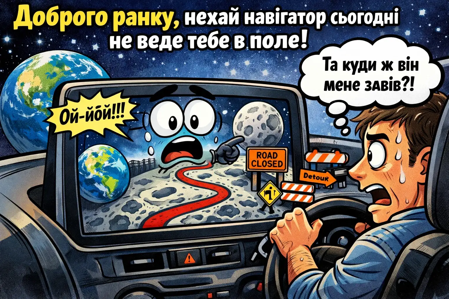 Доброго ранку, друже: автомобільний гумор та найпозитивніші листівки для бадьорого старту
