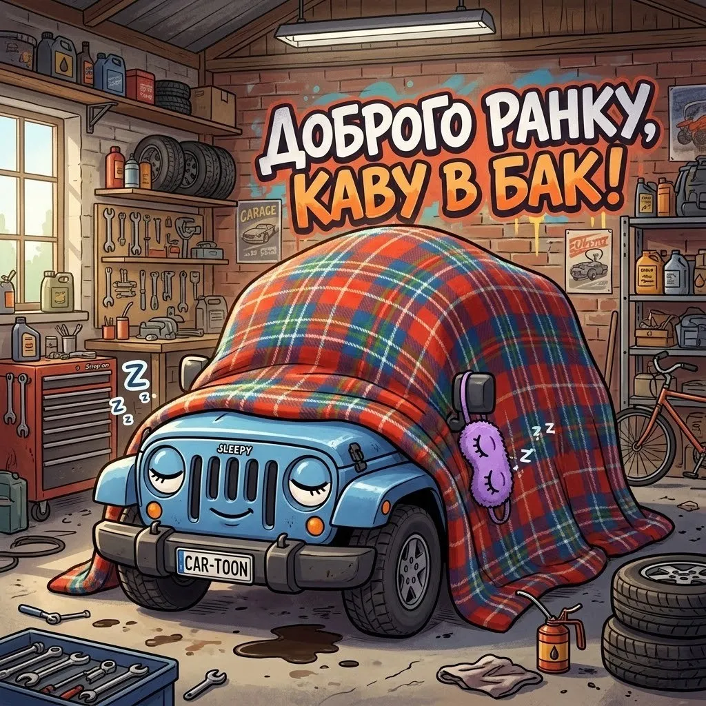 Доброго ранку, друже: автомобільний гумор та найпозитивніші листівки для бадьорого старту