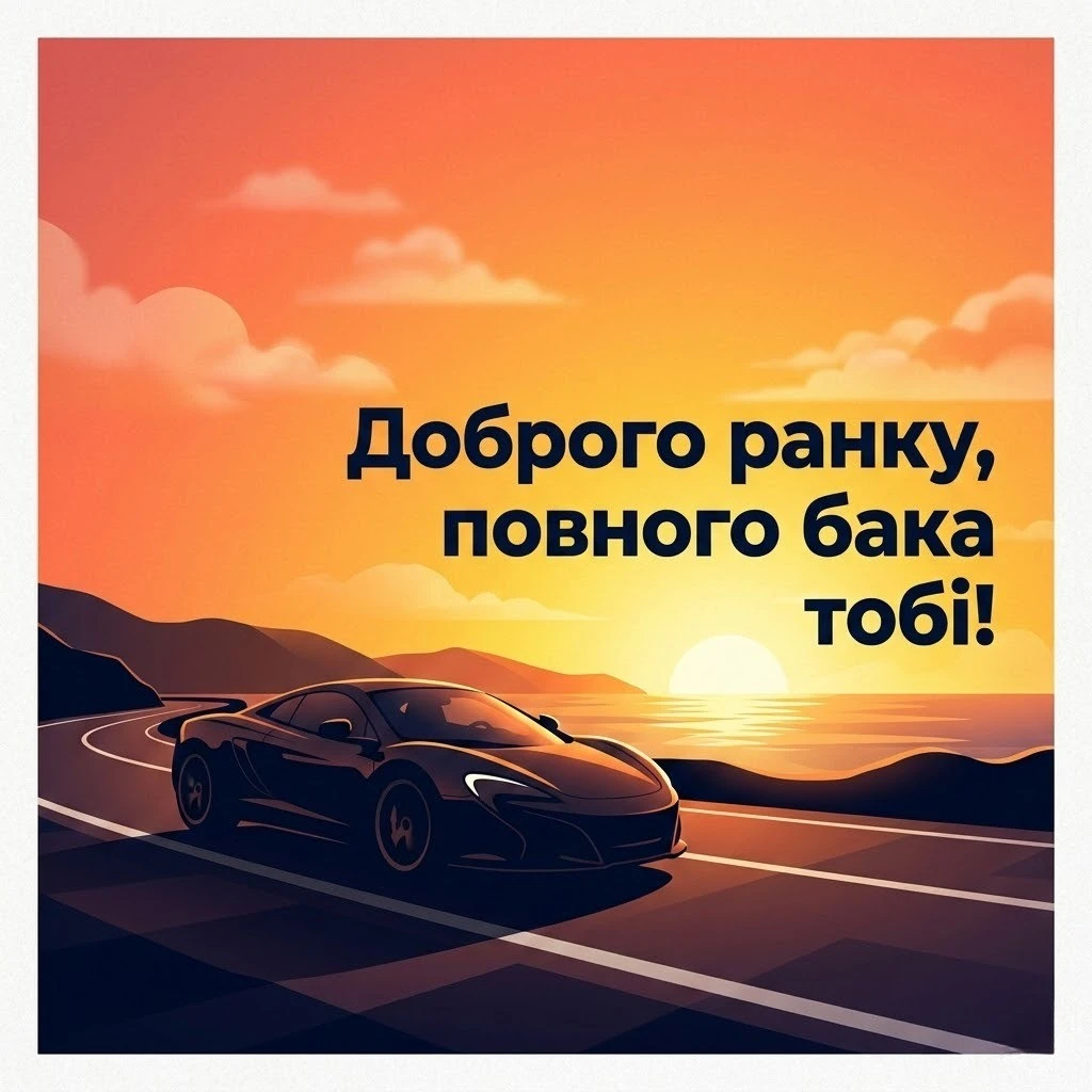 Доброго ранку, друже: автомобільний гумор та найпозитивніші листівки для бадьорого старту
