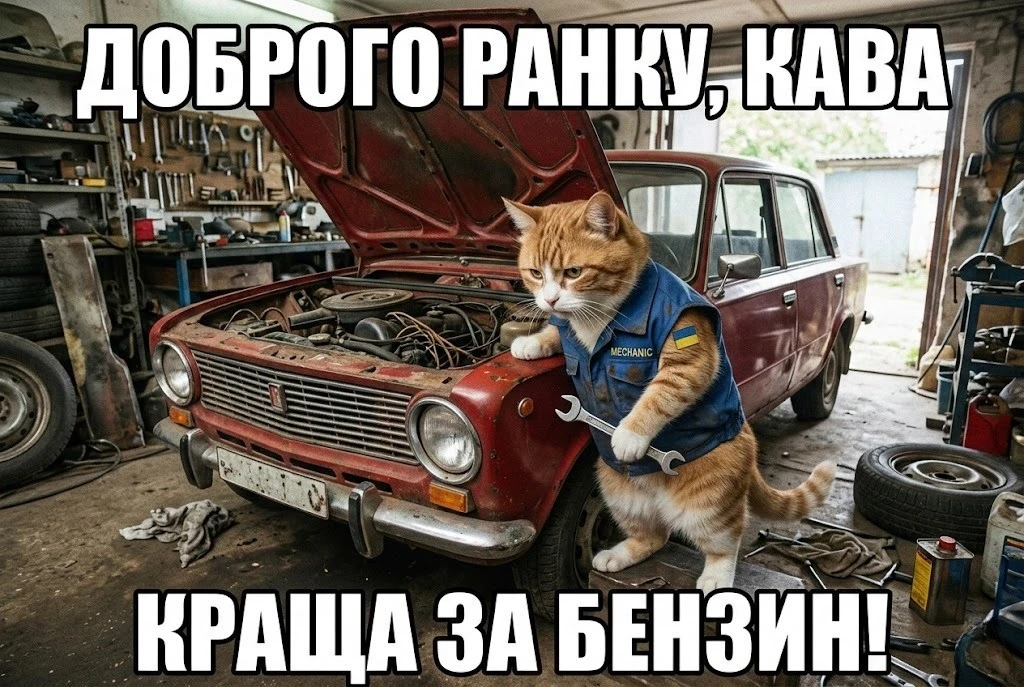 Доброго ранку, друже: автомобільний гумор та найпозитивніші листівки для бадьорого старту