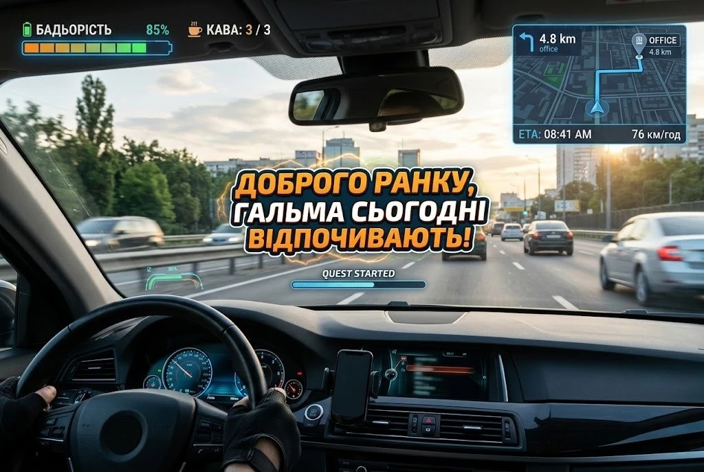 Доброго ранку, друже: автомобільний гумор та найпозитивніші листівки для бадьорого старту