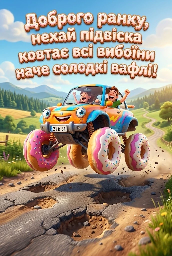 Доброго ранку, друже: автомобільний гумор та найпозитивніші листівки для бадьорого старту