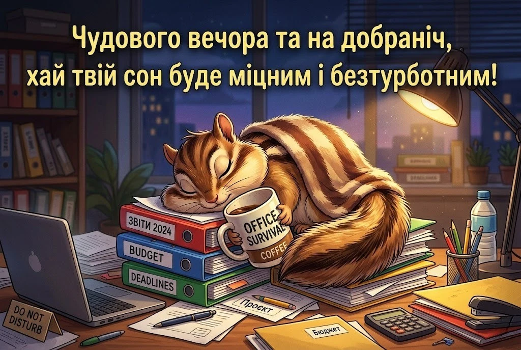 Доброго вечора та тихої ночі: картинки для релаксу після роботи та душевний гумор