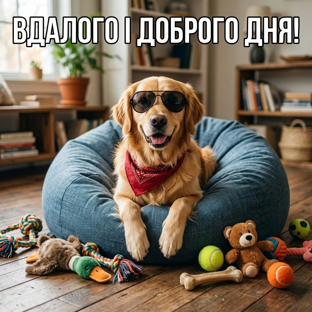 Доброго дня, картинки на українській мові: смішні та щирі листівки для гарного настрою