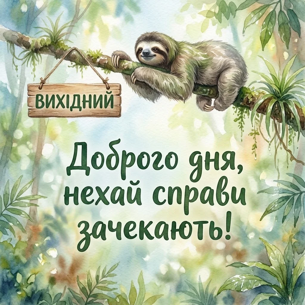 Доброго дня, картинки на українській мові: смішні та щирі листівки для гарного настрою