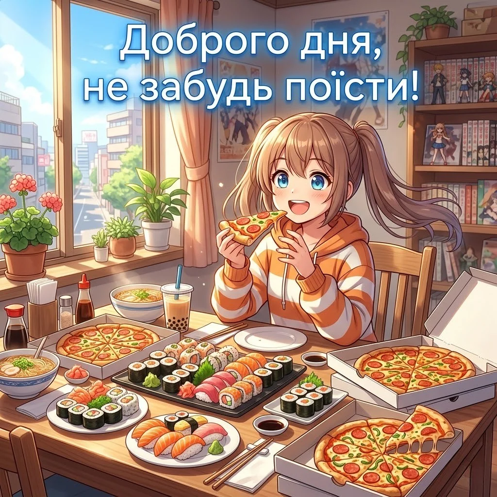 Доброго дня, картинки на українській мові: смішні та щирі листівки для гарного настрою