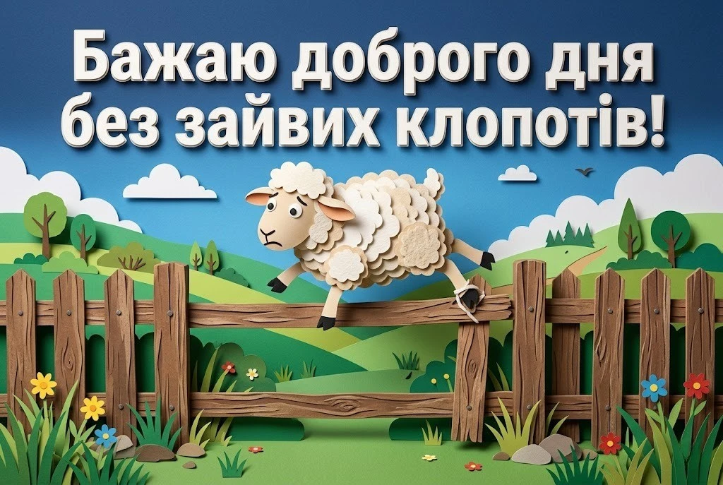 Доброго дня, картинки на українській мові: смішні та щирі листівки для гарного настрою