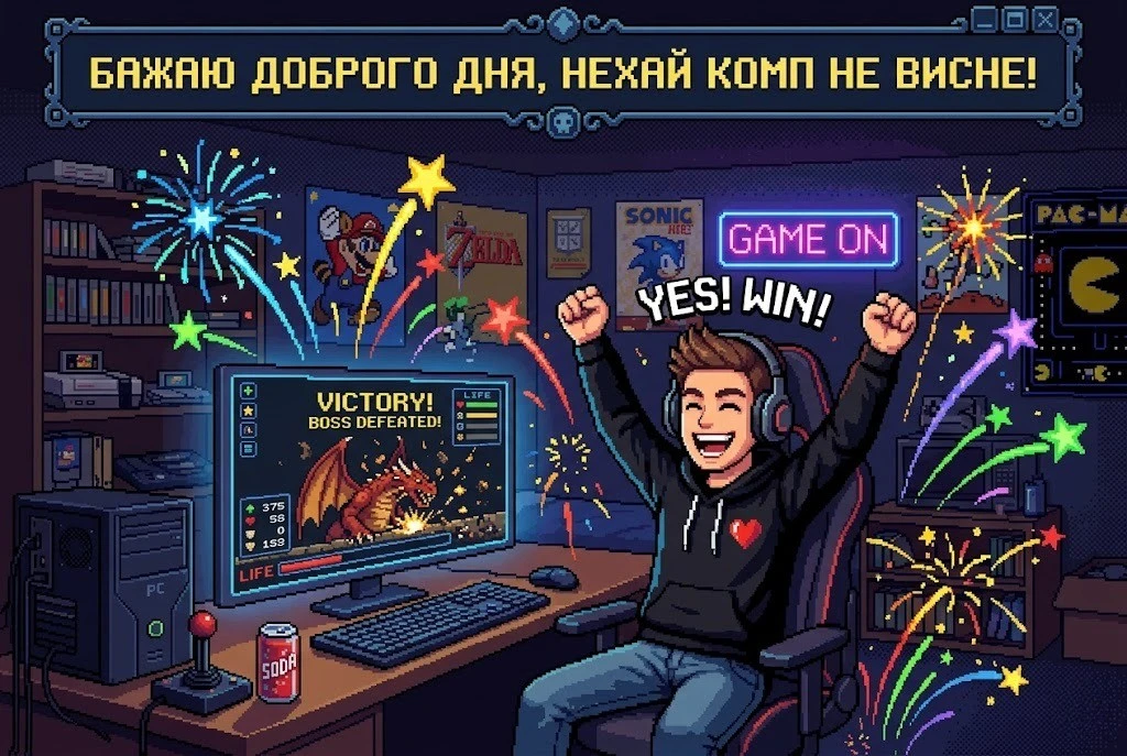Доброго дня, картинки на українській мові: смішні та щирі листівки для гарного настрою