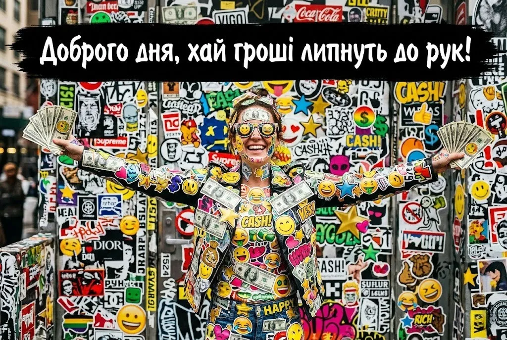 Доброго дня, картинки на українській мові: смішні та щирі листівки для гарного настрою