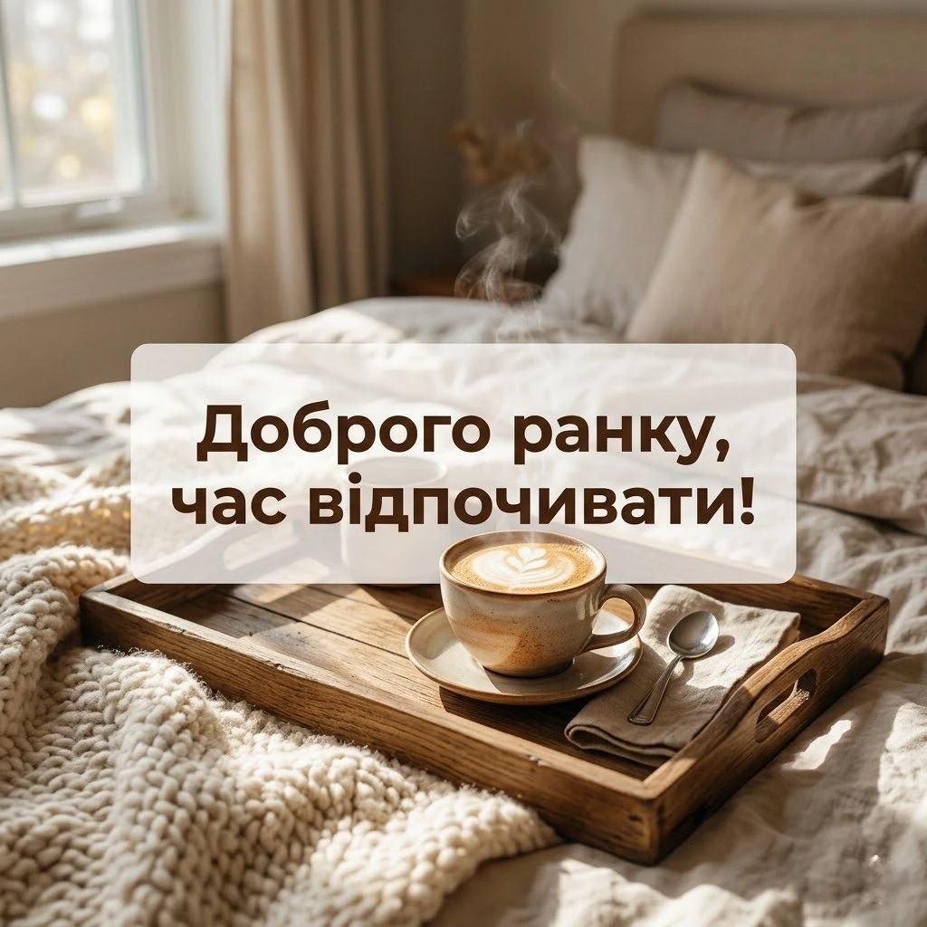 Доброго ранку і гарних вихідних: релакс після роботи у затишних картинках та побажаннях