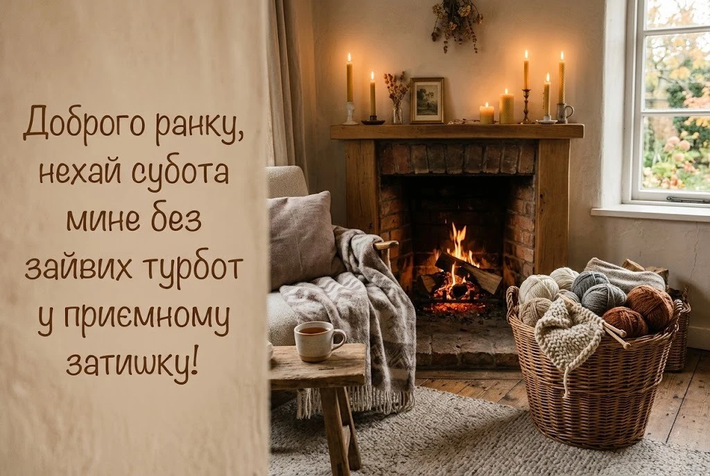 Доброго ранку і гарних вихідних: релакс після роботи у затишних картинках та побажаннях