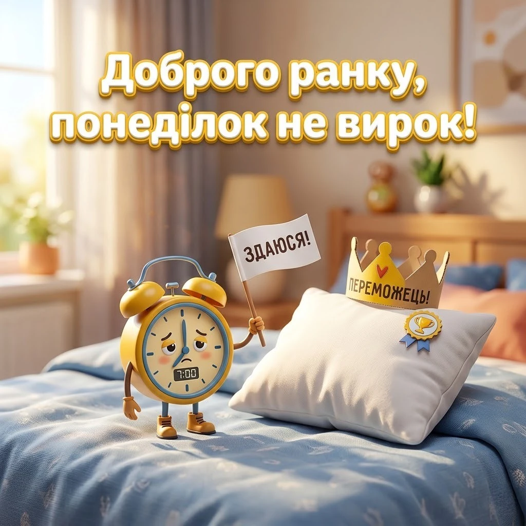 Доброго ранку понеділка: прикольні картинки та душевні побажання для легкого початку тижня