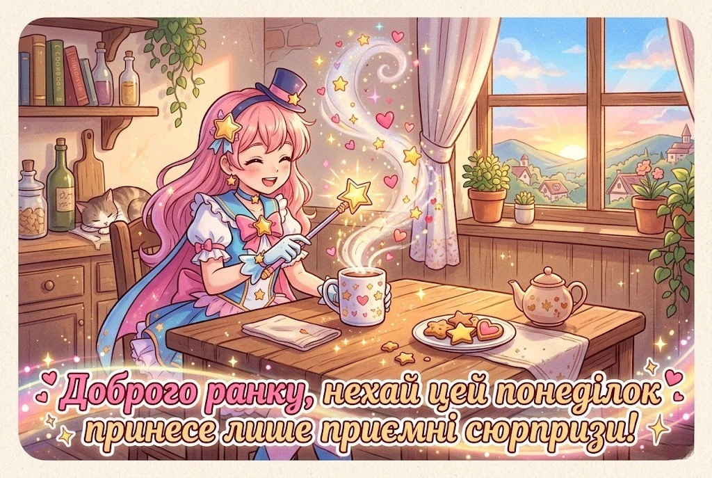 Доброго ранку понеділка: прикольні картинки та душевні побажання для легкого початку тижня