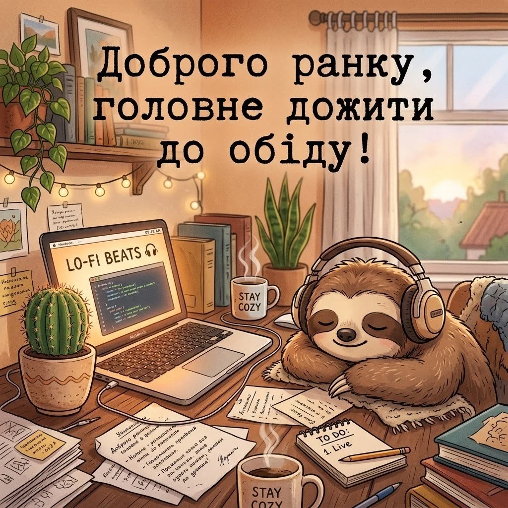 Доброго ранку понеділка: прикольні картинки та душевні побажання для легкого початку тижня