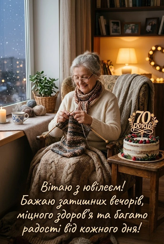 Щирі та душевні вітання з 70-річчям для жінки: вірші та проза