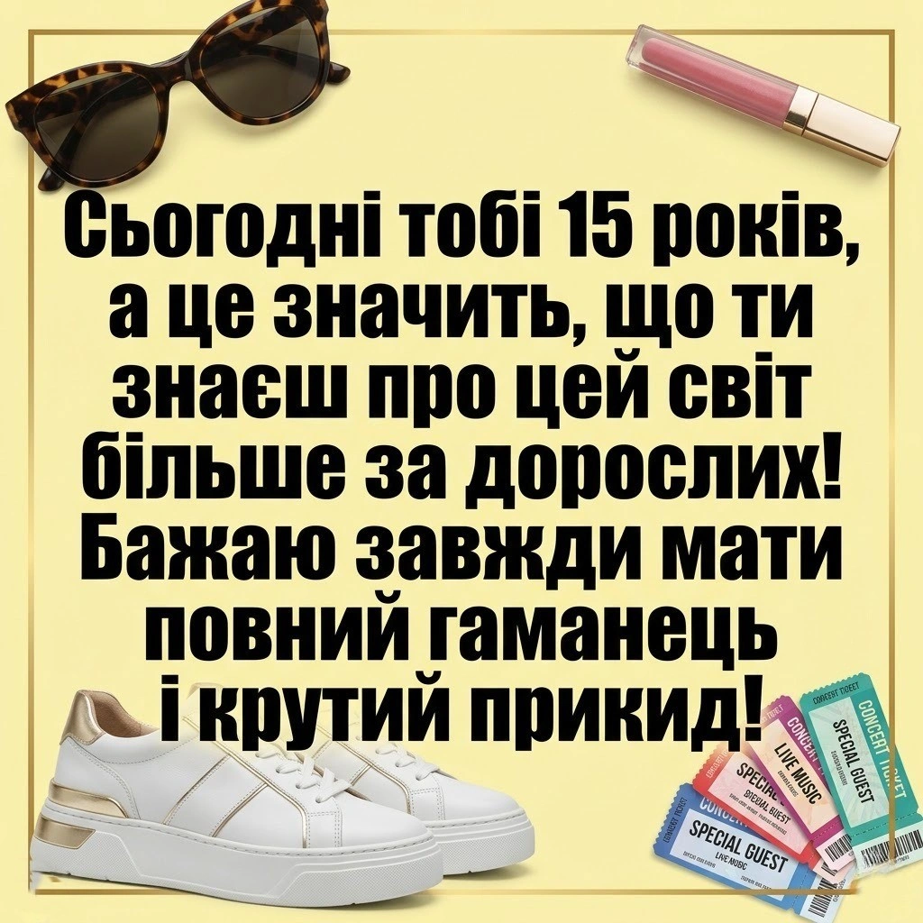 Найкращі привітання з днем народження дівчинці на 15 років: проза, вірші та картинки