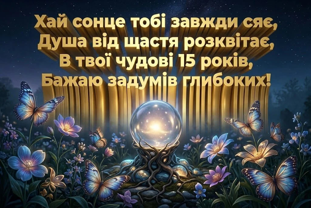 Найкращі привітання з днем народження дівчинці на 15 років: проза, вірші та картинки