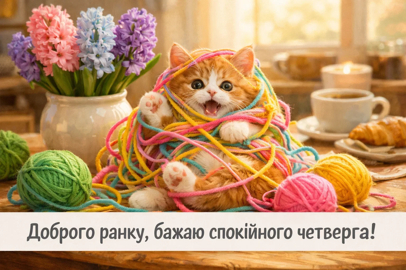 Доброго мирного ранку четверга: найкращі картинки та весняні листівки для душевного настрою