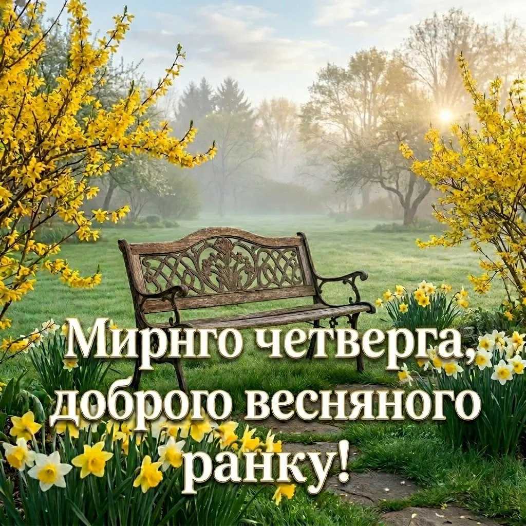 Доброго мирного ранку четверга: найкращі картинки та весняні листівки для душевного настрою