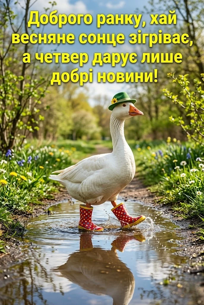 Доброго мирного ранку четверга: найкращі картинки та весняні листівки для душевного настрою