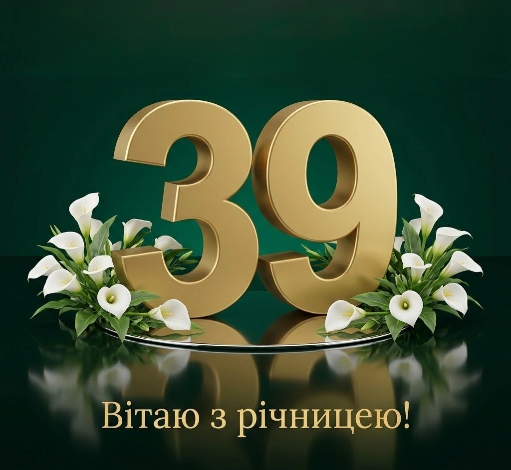 З 39-ю річницею! Колекція побажань для міцної родини
