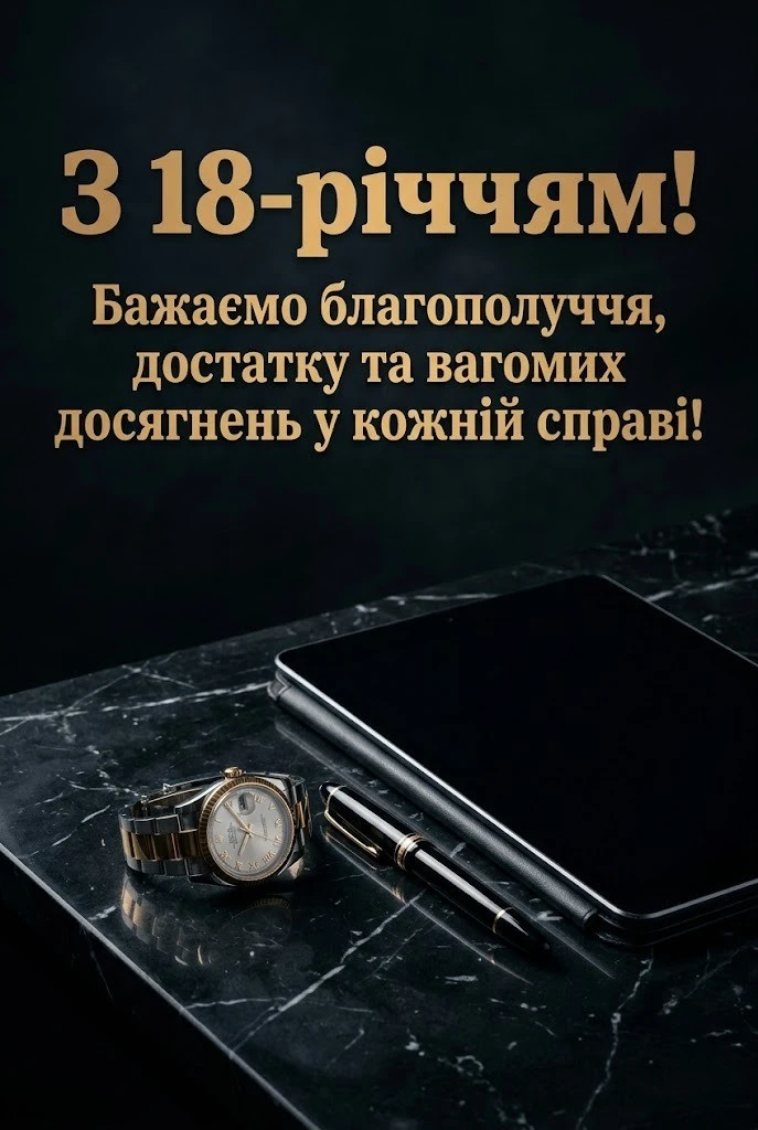 З повноліттям, сину! Найкращі побажання на 18 років у прозі та віршах