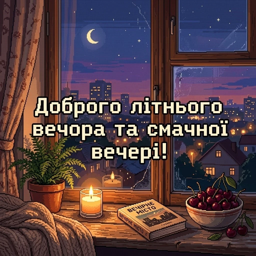 Доброго літнього вечора: найтепліші побажання та затишні листівки для душі