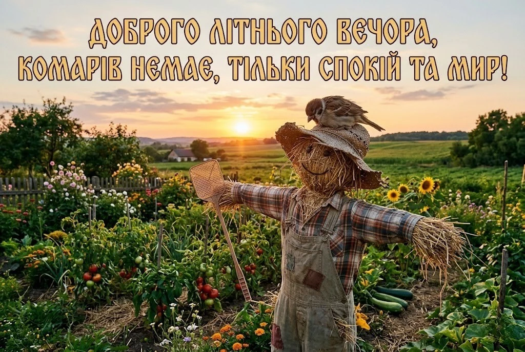 Доброго літнього вечора: найтепліші побажання та затишні листівки для душі