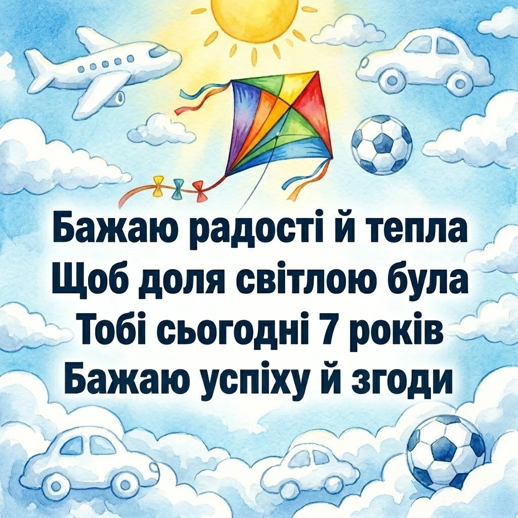 Зворушливі та кумедні побажання для семирічного іменинника