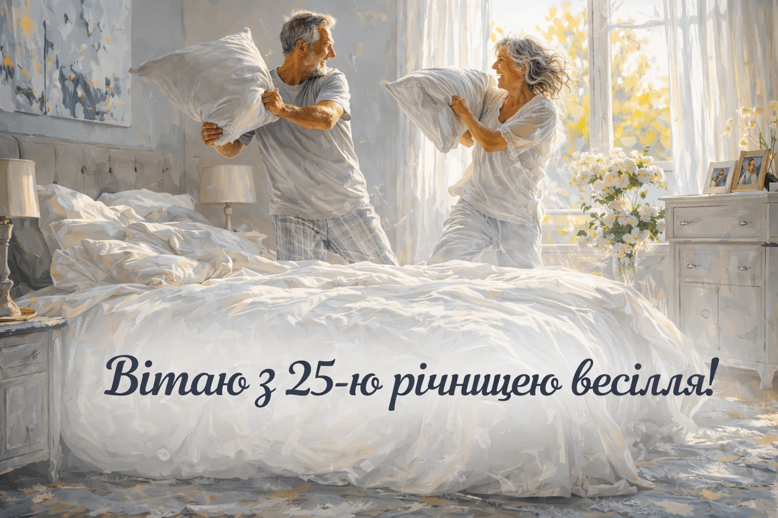 Привітання зі срібним весіллям 25 років: від класики до сучасних віршів