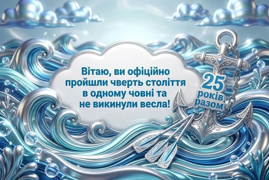 Привітання зі срібним весіллям 25 років: від класики до сучасних віршів