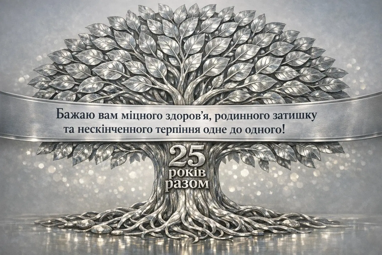 Привітання зі срібним весіллям 25 років: від класики до сучасних віршів