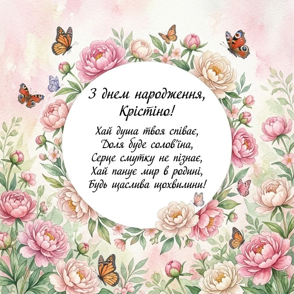 Найкращі привітання з днем народження для Крістіни: вірші та проза