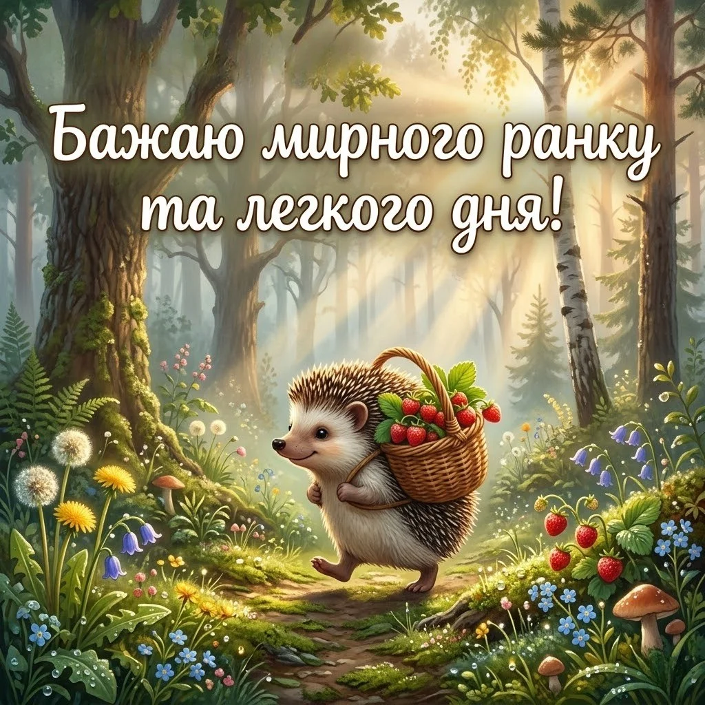Мирного доброго ранку і гарного дня українською: душевні листівки та щирі побажання