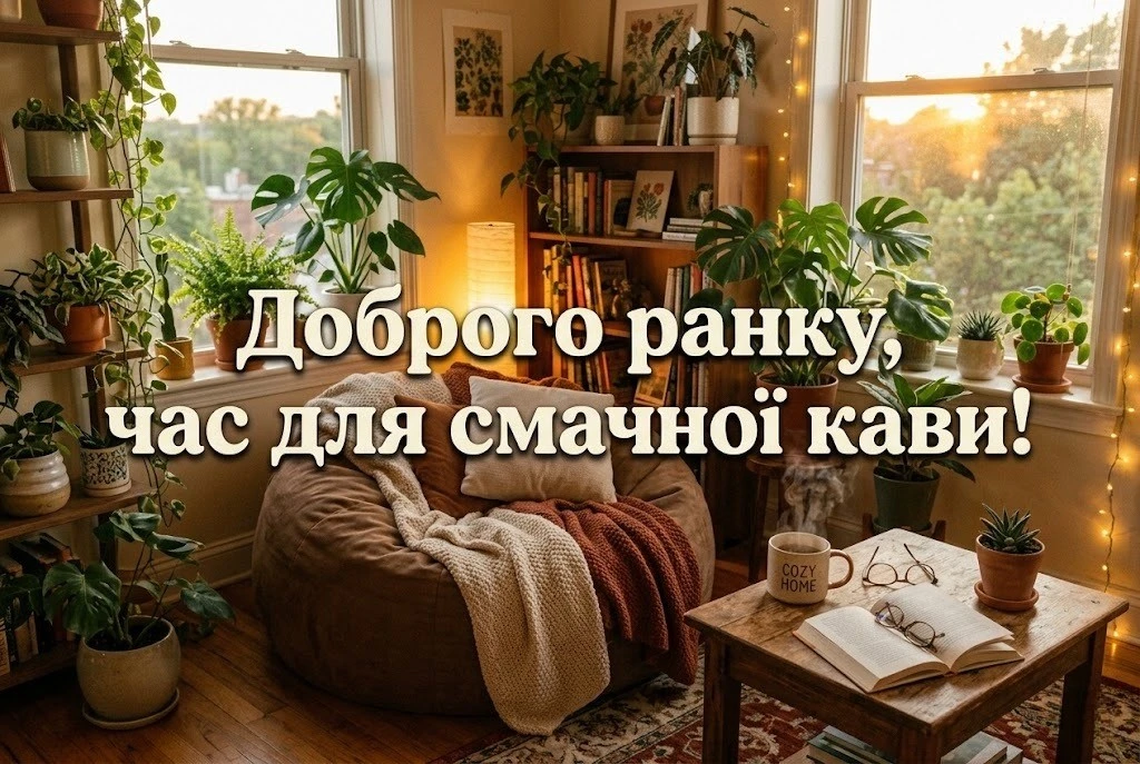 Мирного доброго ранку і гарного дня українською: душевні листівки та щирі побажання
