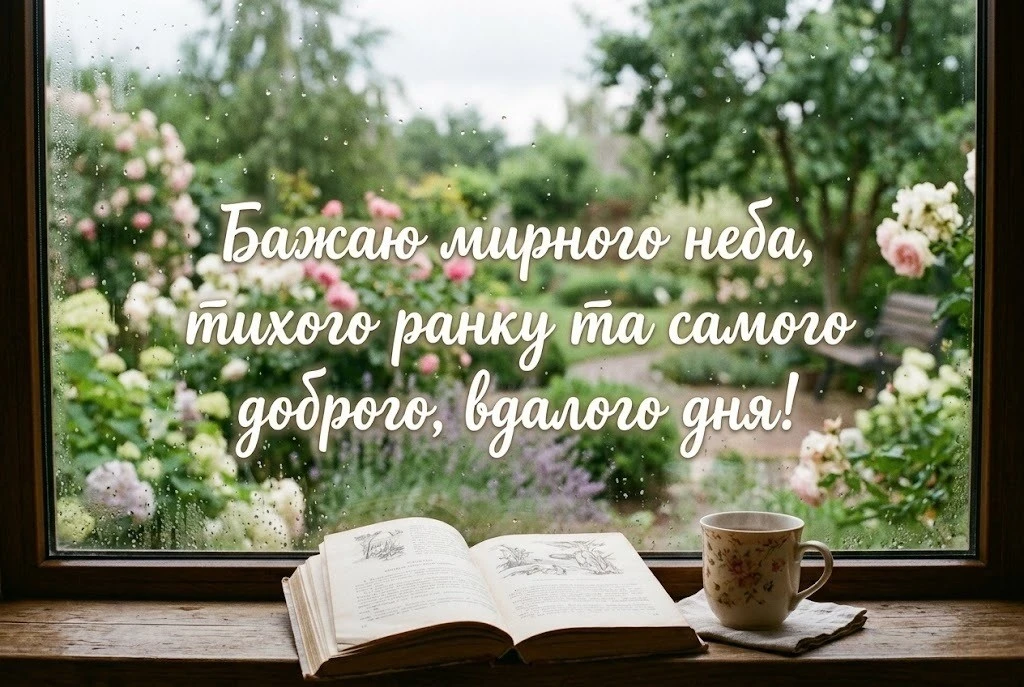 Мирного доброго ранку і гарного дня українською: душевні листівки та щирі побажання
