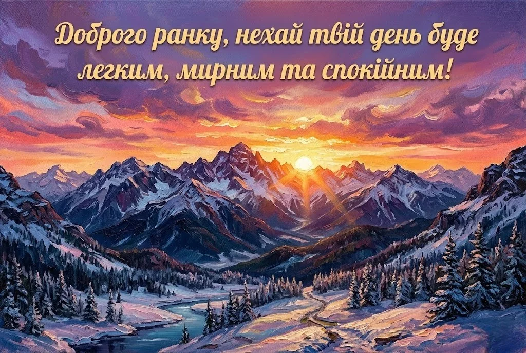 Мирного доброго ранку і гарного дня українською: душевні листівки та щирі побажання