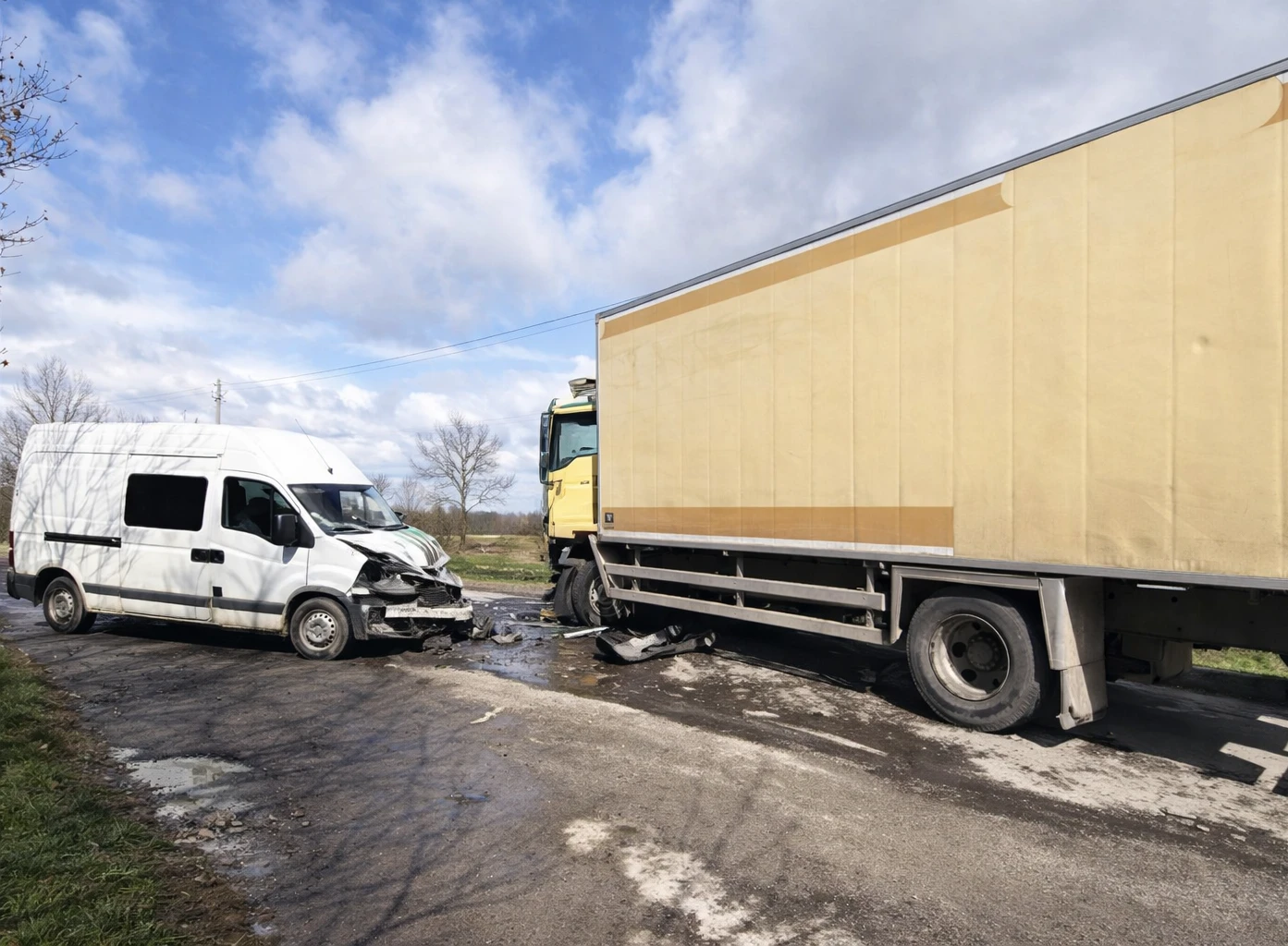 ДТП з вантажівкою на Кам’янеччині: водія Renault госпіталізували до лікарні