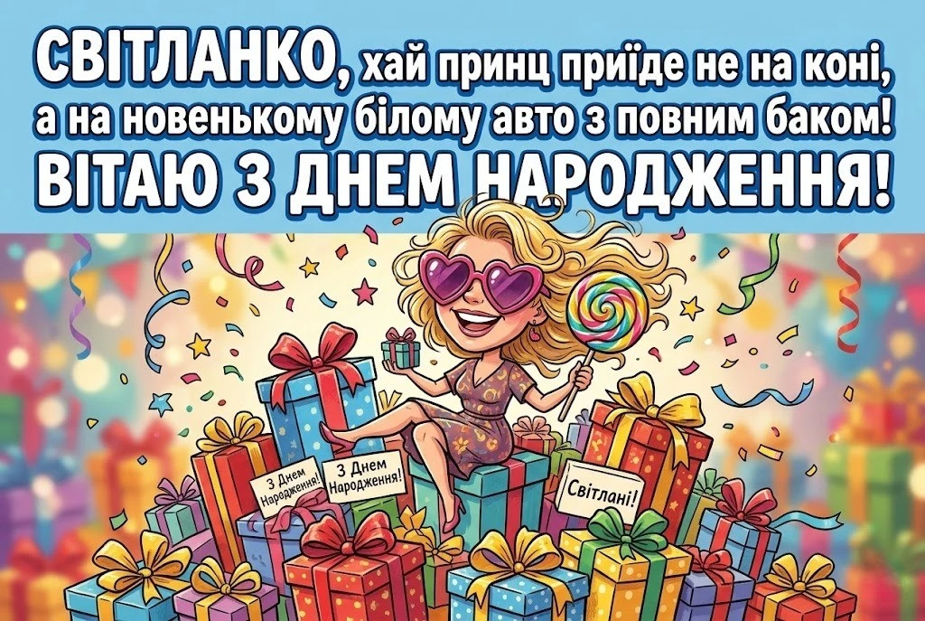 Душевні побажання для Світлани: гармонія, успіх та любов у кожному слові