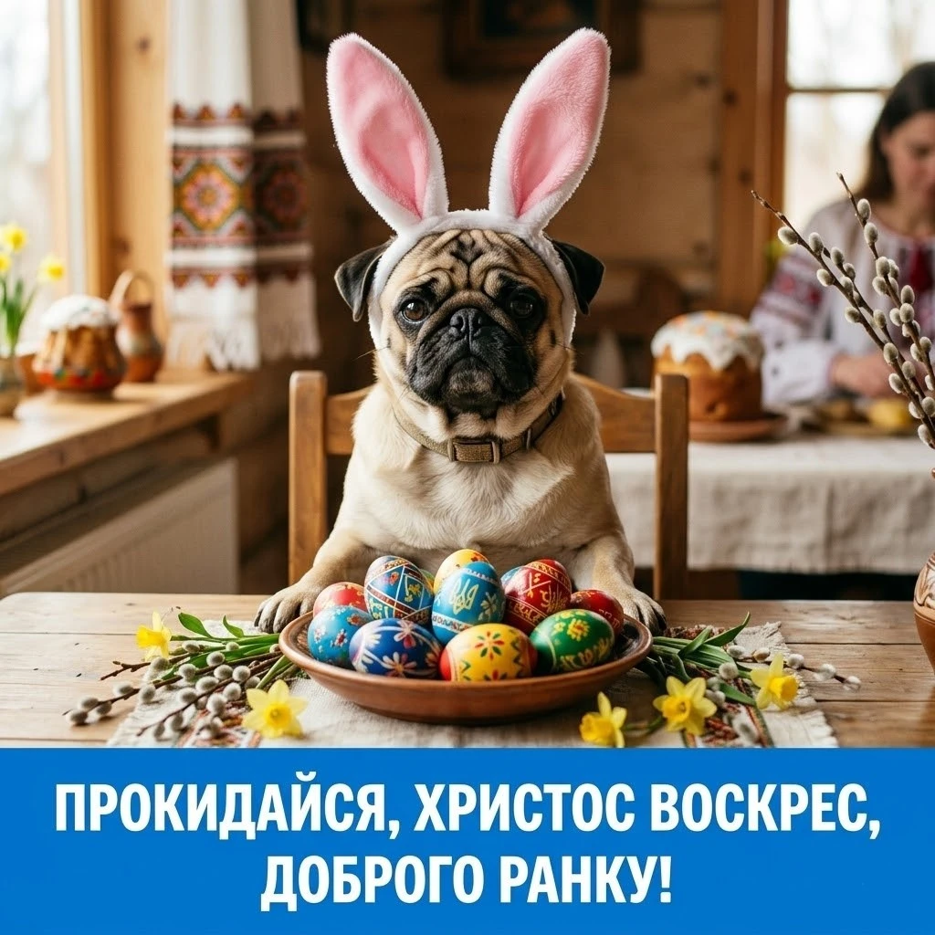 Доброго ранку, Христос Воскрес: красиві картинки та щирі вітання українською мовою