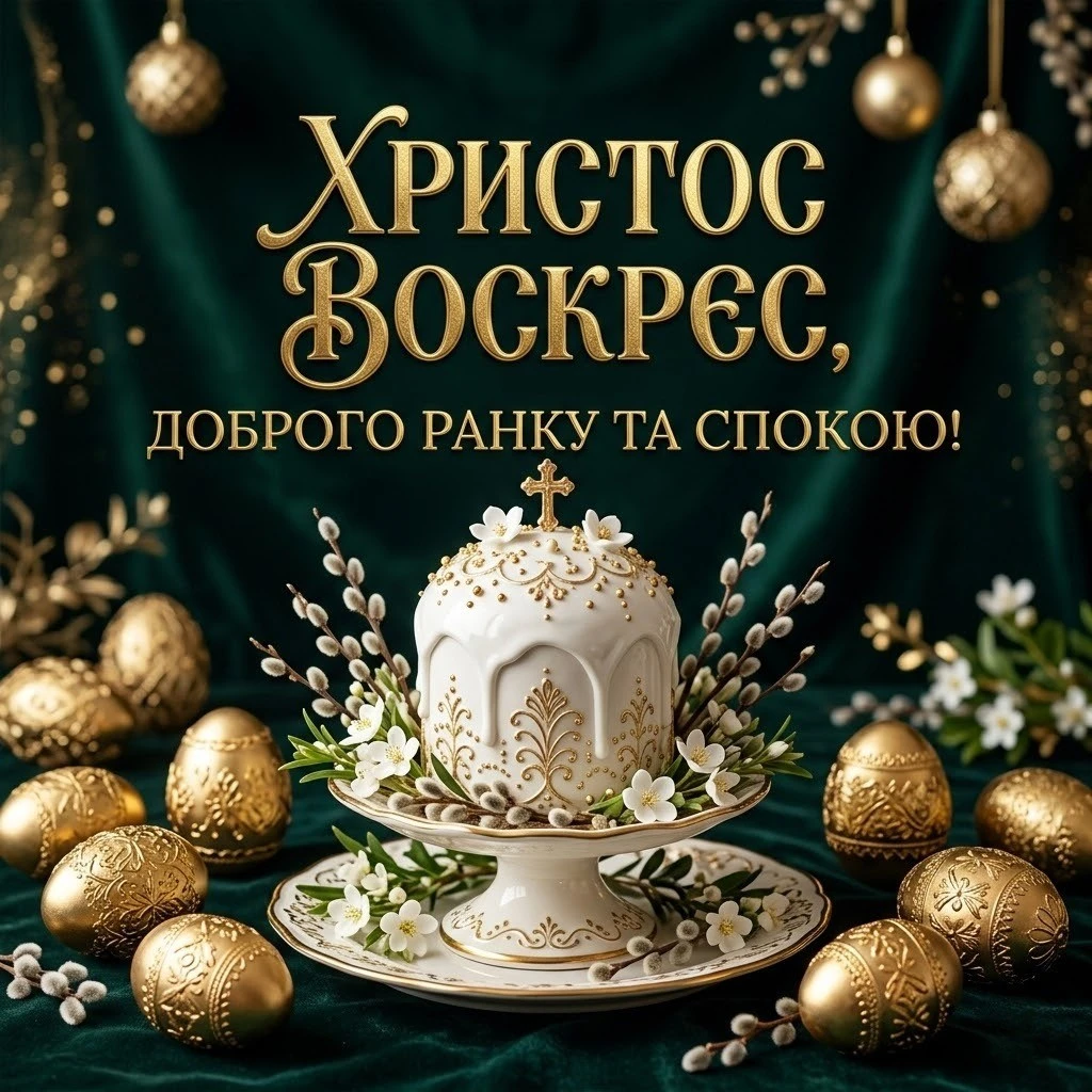 Доброго ранку, Христос Воскрес: красиві картинки та щирі вітання українською мовою
