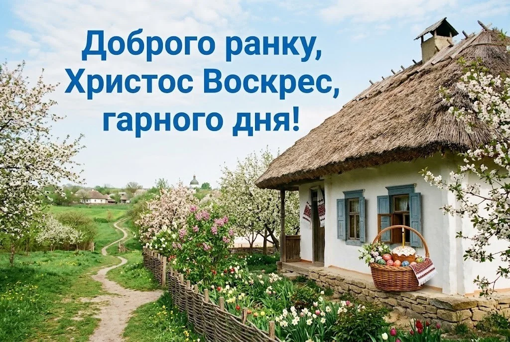Доброго ранку, Христос Воскрес: красиві картинки та щирі вітання українською мовою