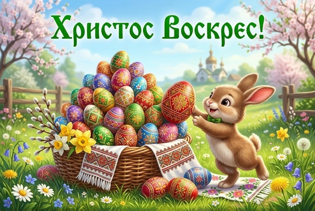 Доброго ранку, Христос Воскрес: красиві картинки та щирі вітання українською мовою