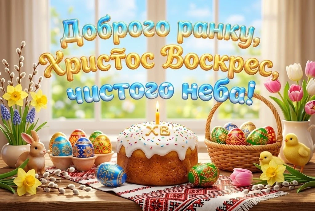 Доброго ранку, Христос Воскрес: красиві картинки та щирі вітання українською мовою