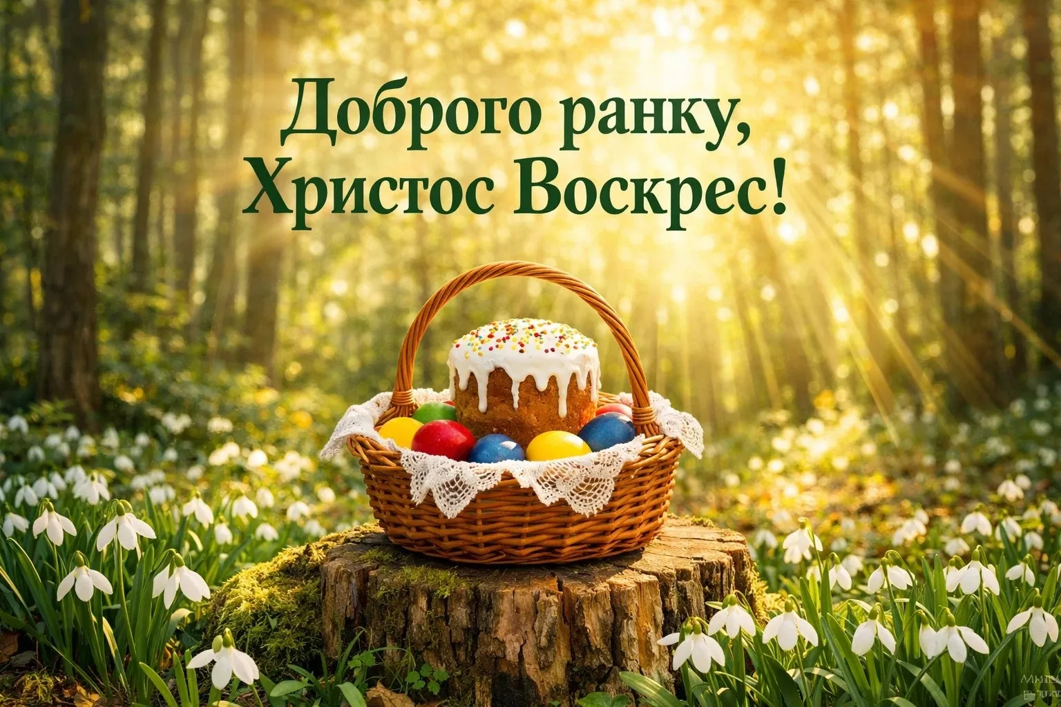 Доброго ранку, Христос Воскрес: красиві картинки та щирі вітання українською мовою