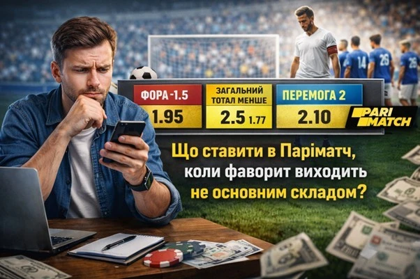 Що ставити в Паріматч, коли фаворит виходить не основним складом